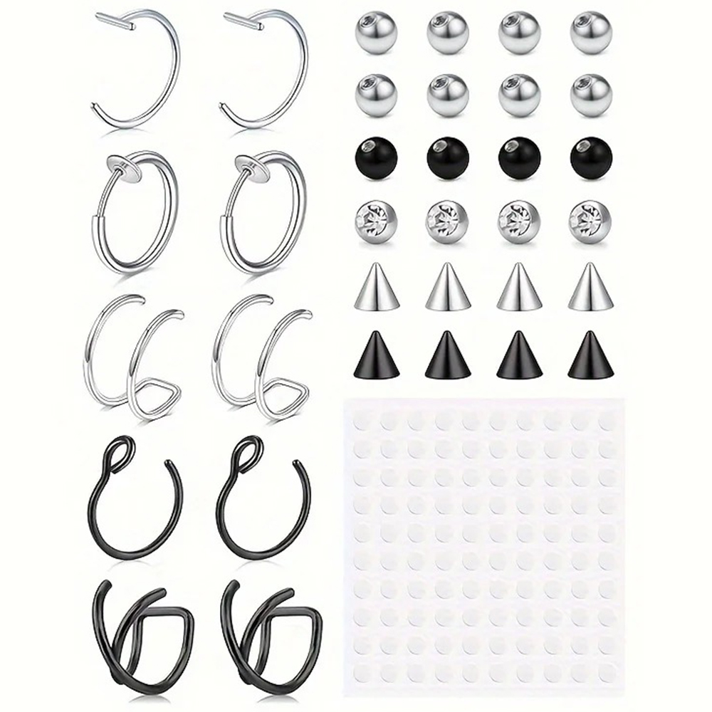 Body Jewelry Nose - Fake Piercings Fake Lip Ring Fake