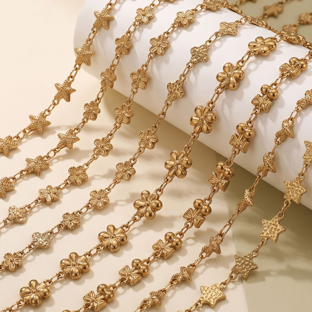 1Meter Stainless Steel Flower  - Body Chain Jewelry recension och pris