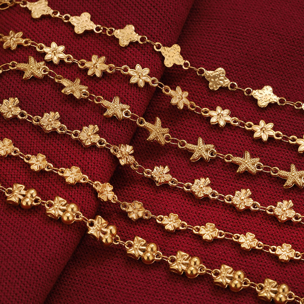 1Meter Stainless Steel Flower  - Body Chain Jewelry recension och pris