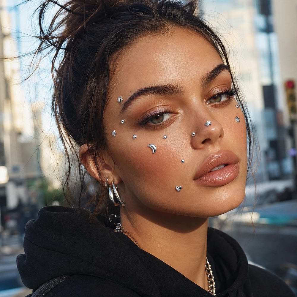 Fake Piercings Balls Stick on  - Body Jewelry Nose recension och pris