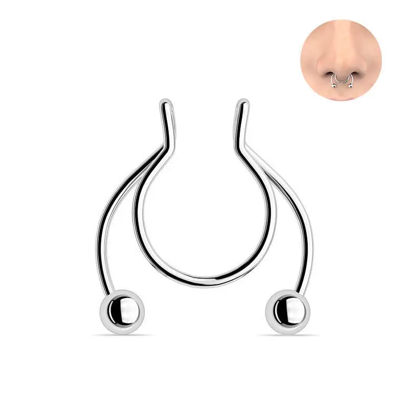 U Shaped Fake Nose Ring Hip Ho - Body Jewelry Nose recension och pris