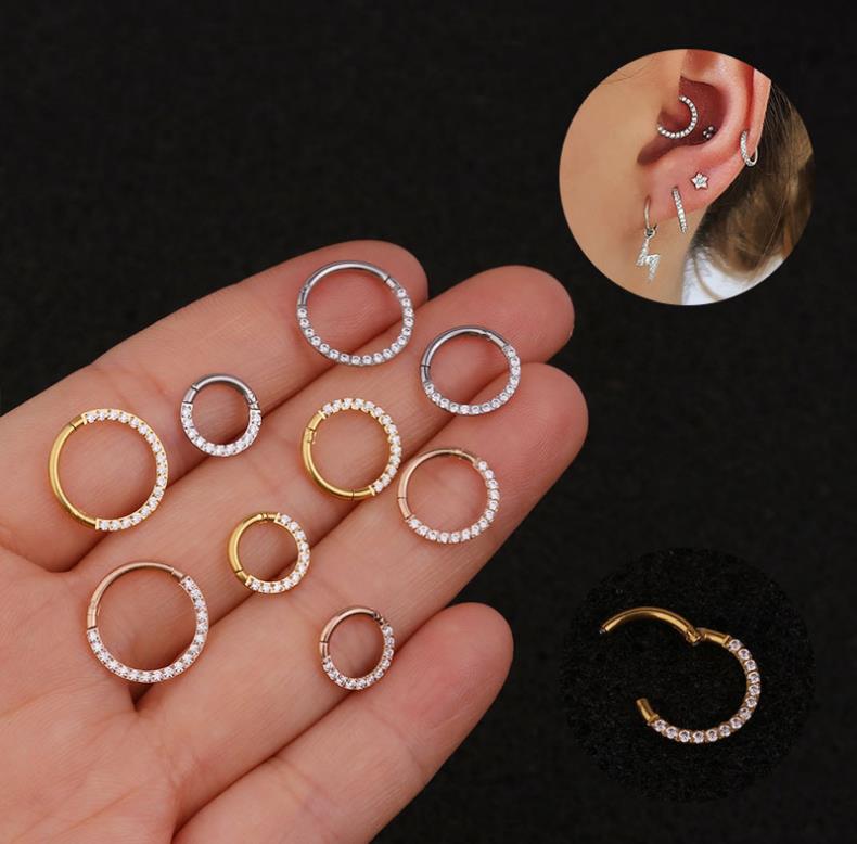 ASTM F136 G23 Titanium 16G/18G - Septum Clicker Ring recension och pris