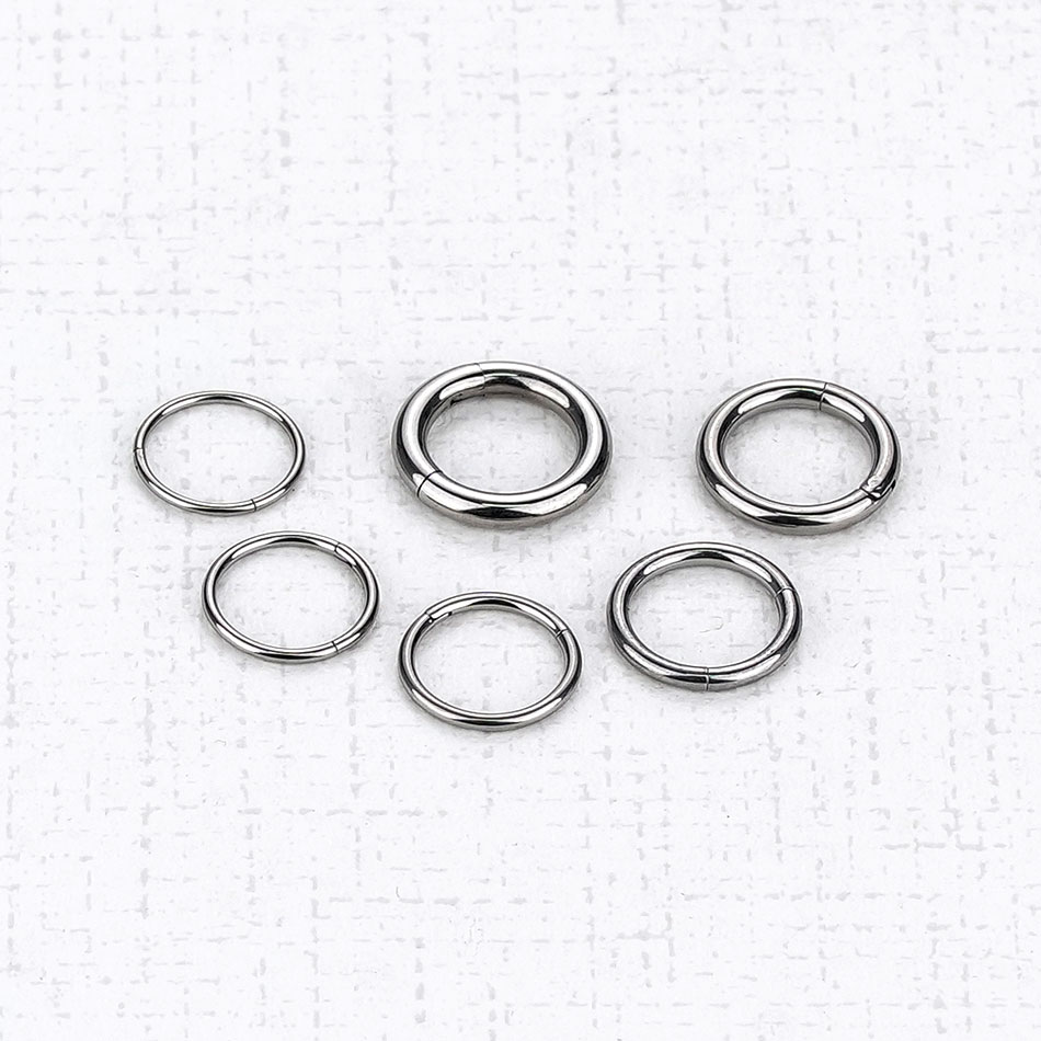 1Pc G23 Titanium Hinged Segmen - Septum Clicker Ring recension och pris