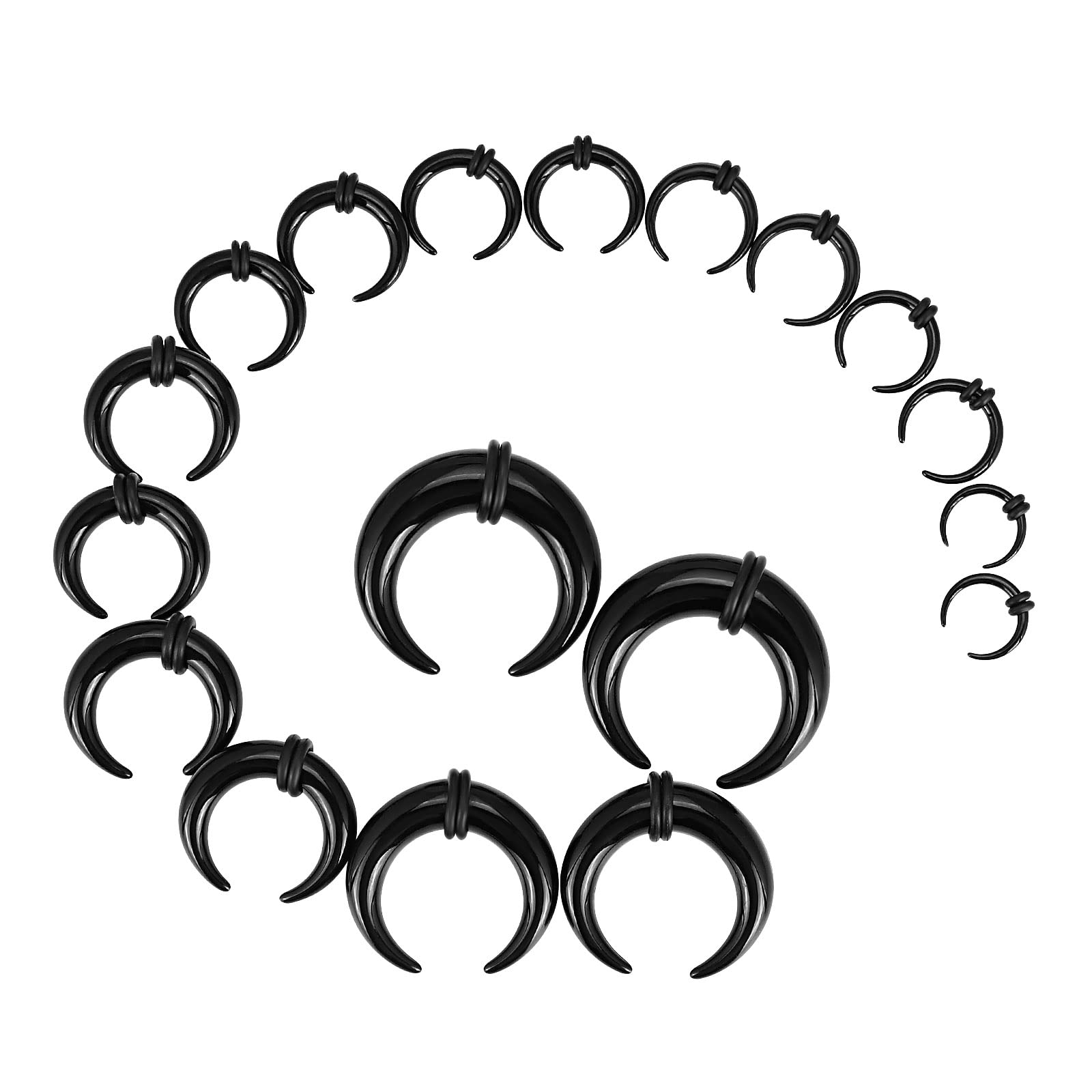 18Pcs Acrylic Septum Pincher T - Septum Clicker Ring recension och pris