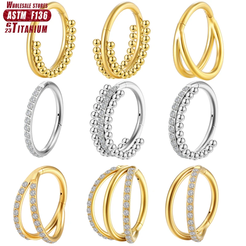 F136 Titanium Nasal septum rin - Septum Clicker Ring recension och pris