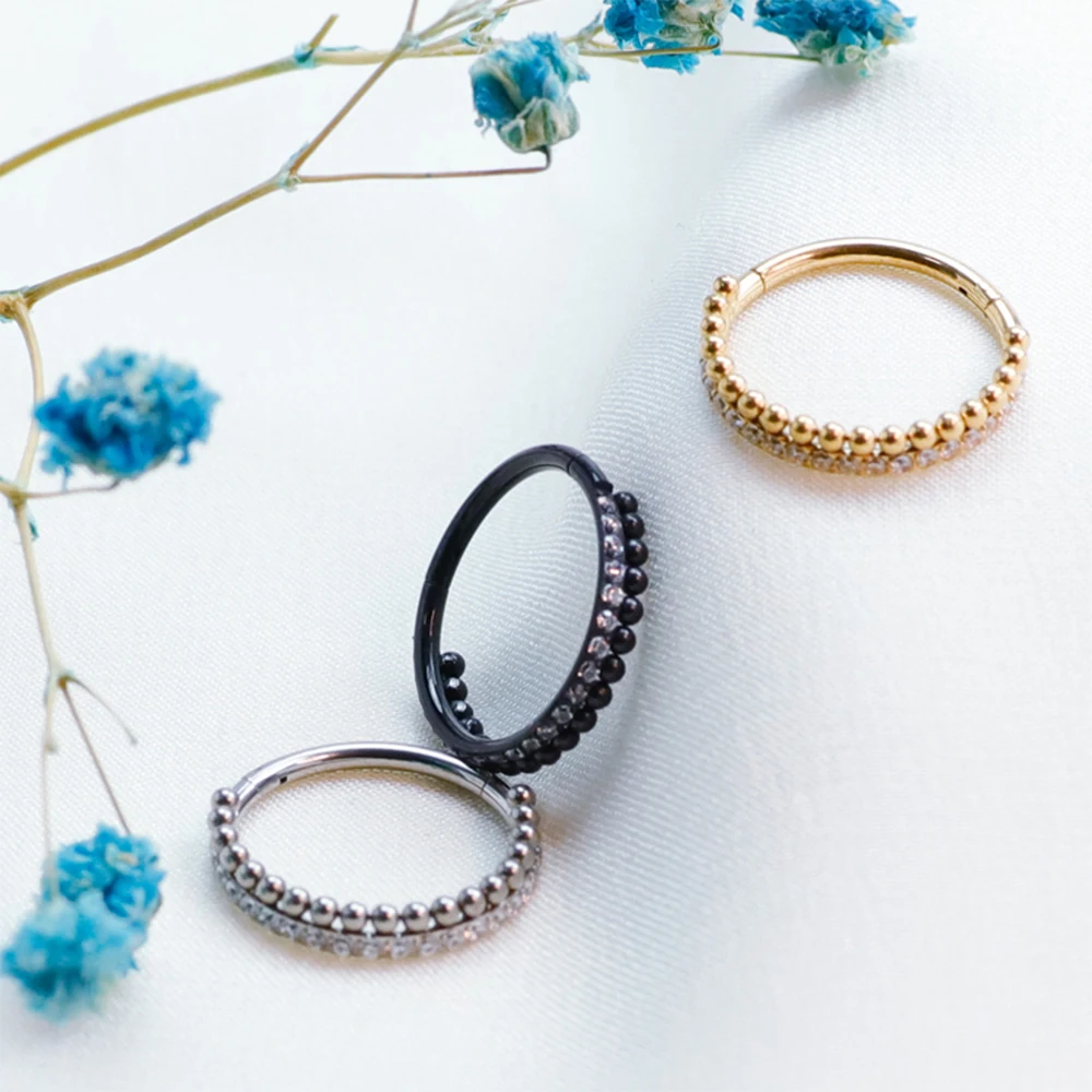 F136 Titanium Nasal septum rin - Septum Clicker Ring recension och pris