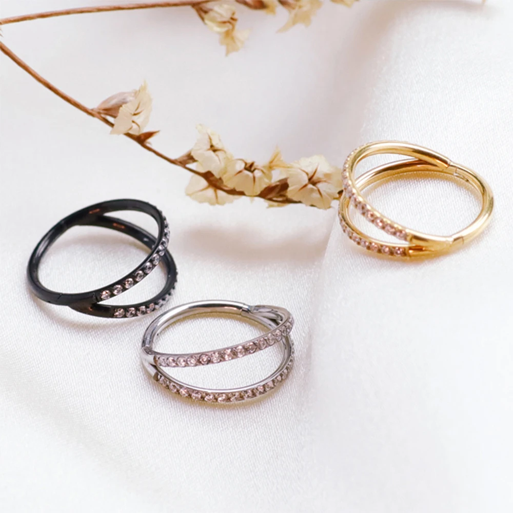 F136 Titanium Nasal septum rin - Septum Clicker Ring recension och pris