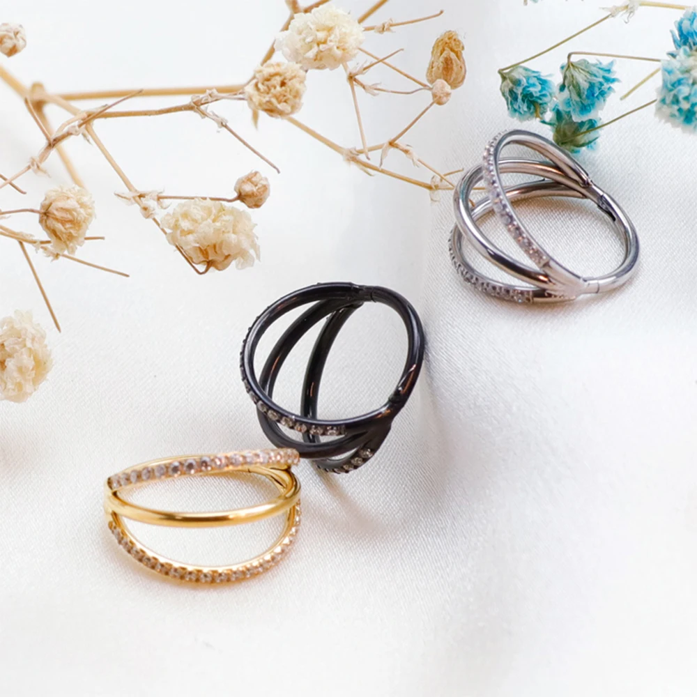 F136 Titanium Nasal septum rin - Septum Clicker Ring recension och pris