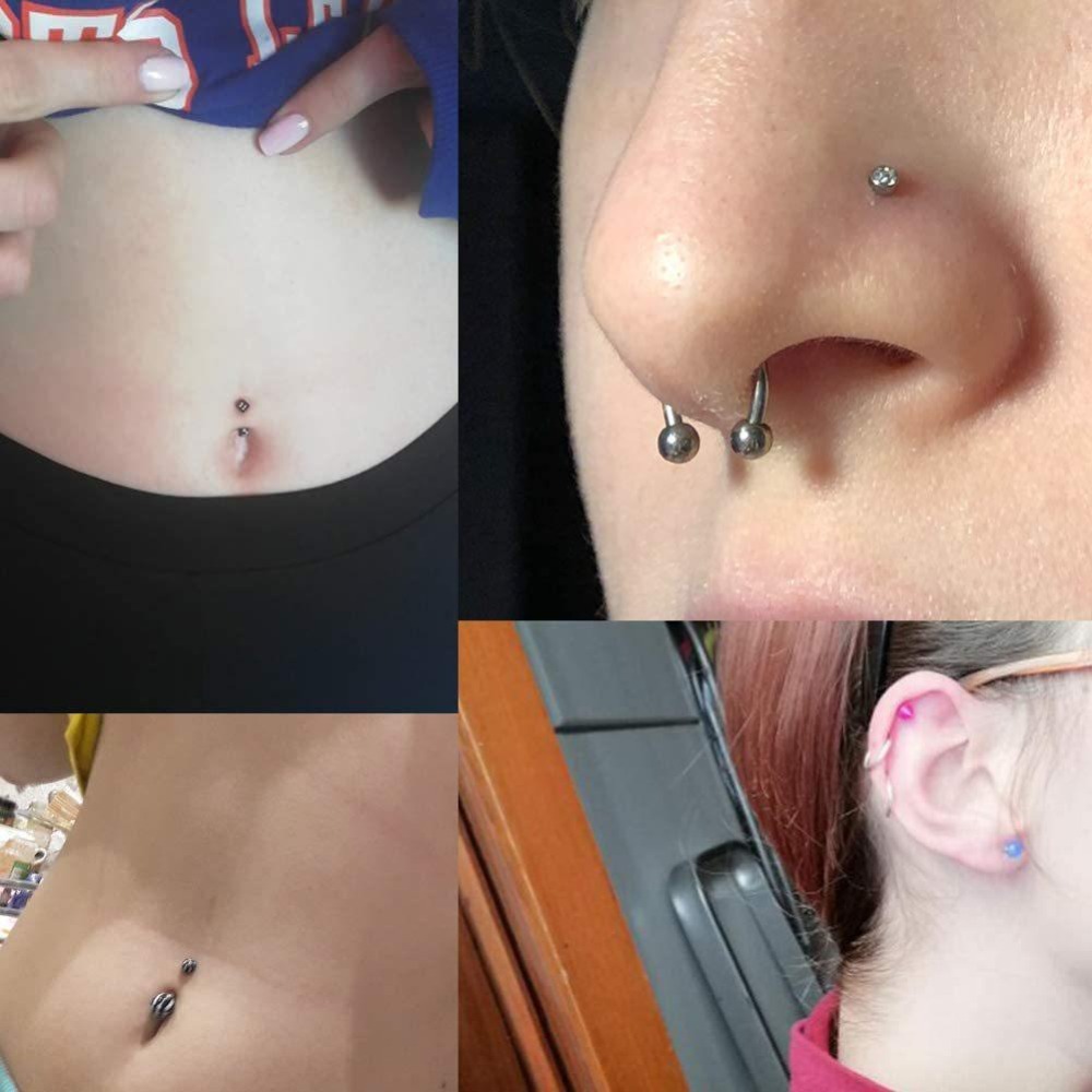 150/140/85/70/42Pcs Body Pierc - Body Jewelry Nose recension och pris