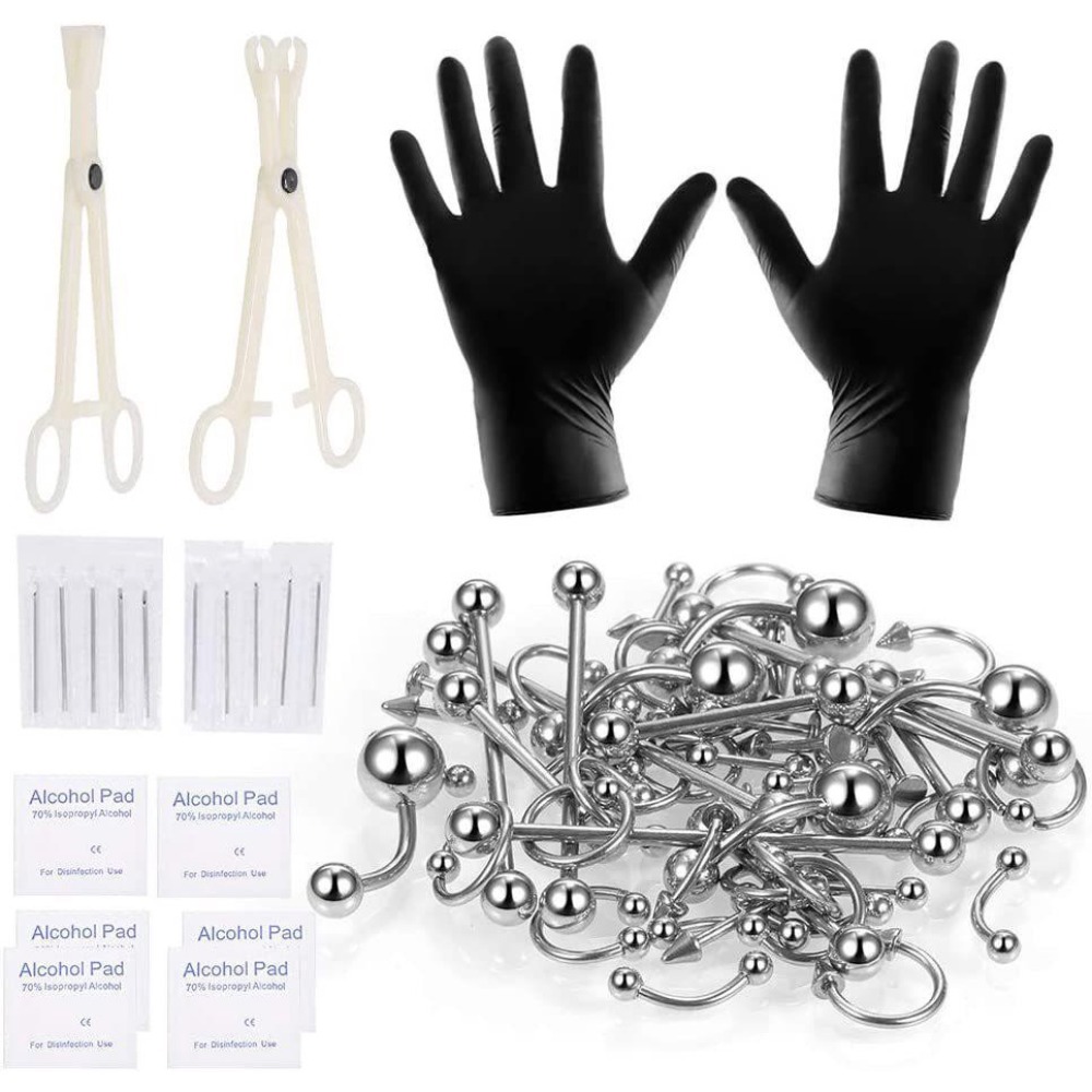 150/140/85/70/42Pcs Body Pierc - Body Jewelry Nose recension och pris