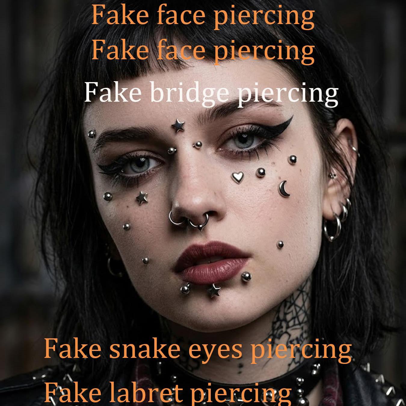 Fake Piercings Balls Stick on  - Body Jewelry Nose recension och pris