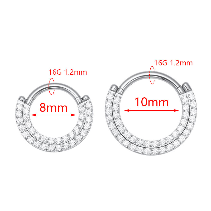 ASTM F136 Titanium Clicker Sep - Septum Clicker Ring recension och pris