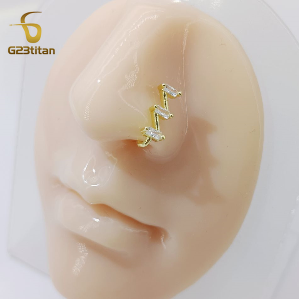 1pc Fake Nose Piercing Ring Wo - Body Jewelry Earrings recension och pris