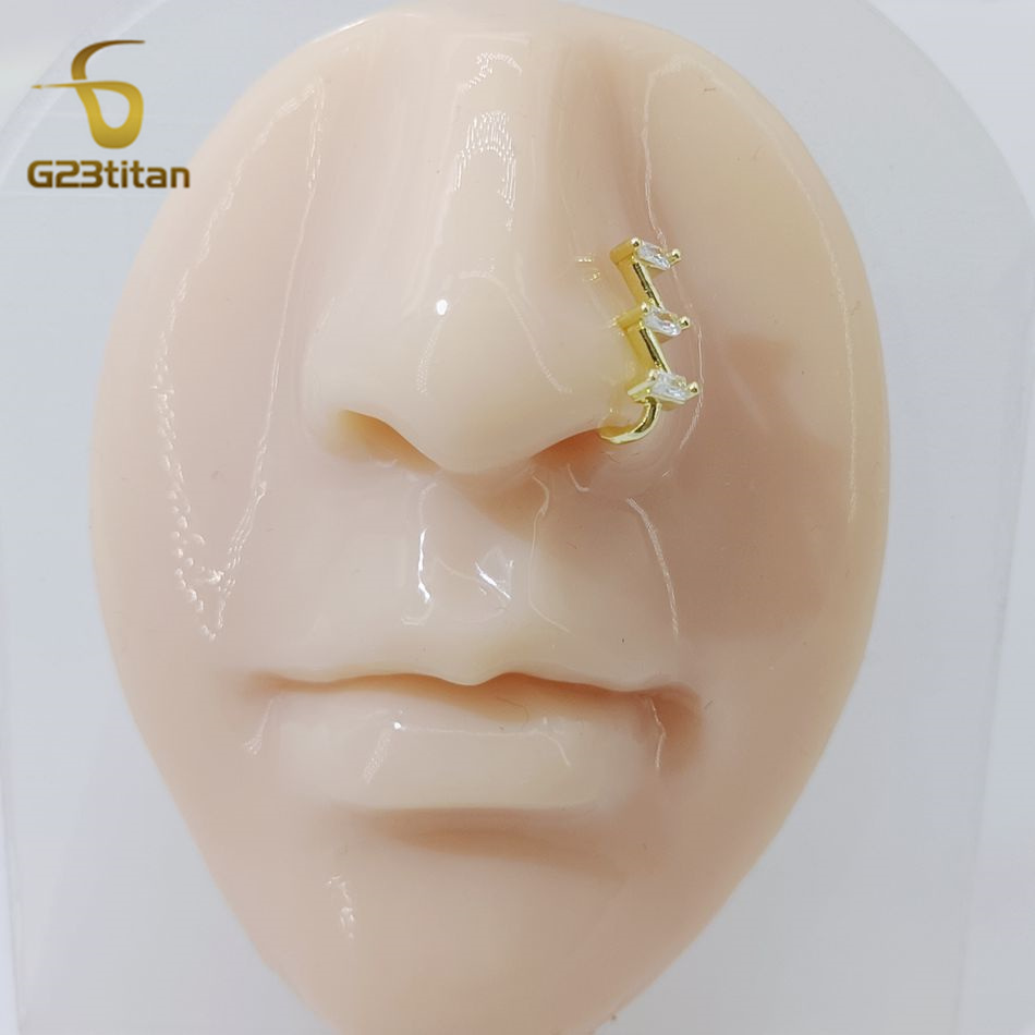 1pc Fake Nose Piercing Ring Wo - Body Jewelry Earrings recension och pris