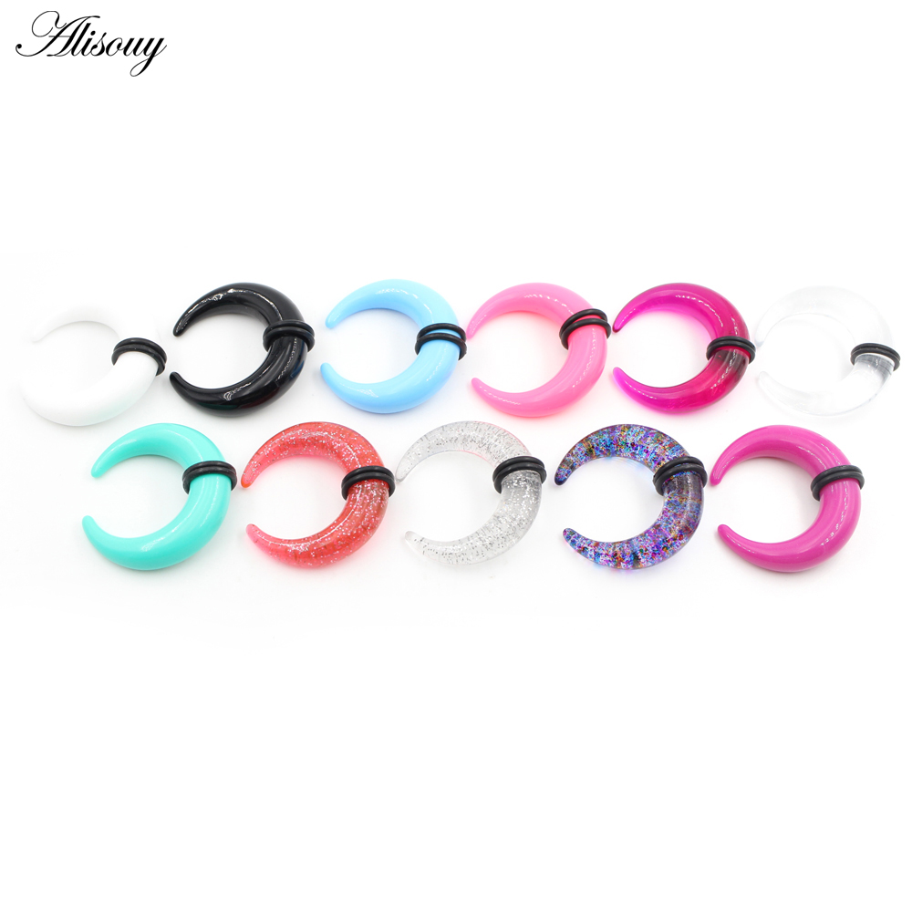 2pcs Acrylic C Sahpe Buffalo H - Septum Clicker Ring recension och pris