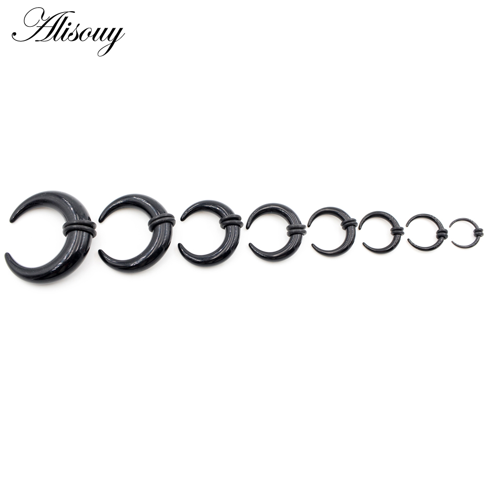 2pcs Acrylic C Sahpe Buffalo H - Septum Clicker Ring recension och pris