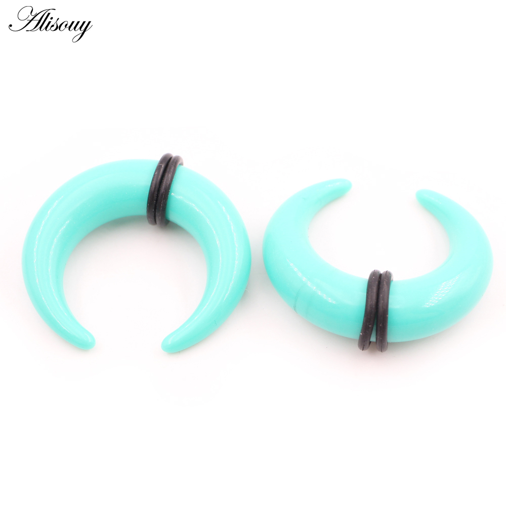 2pcs Acrylic C Sahpe Buffalo H - Septum Clicker Ring recension och pris