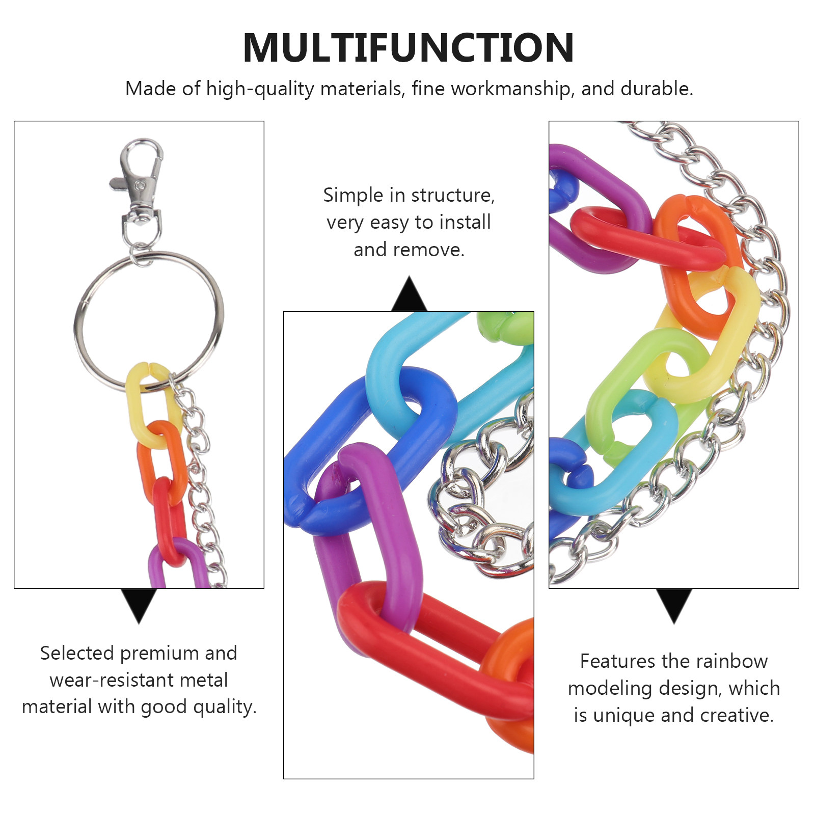 1Pcs Rainbow Color Waist Chain - Body Jewelry Ideas recension och pris