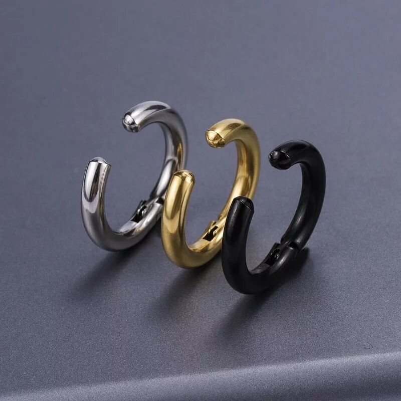 2/6Pcs Fake Huggie Hoop Earrin - Body Jewelry Earrings recension och pris