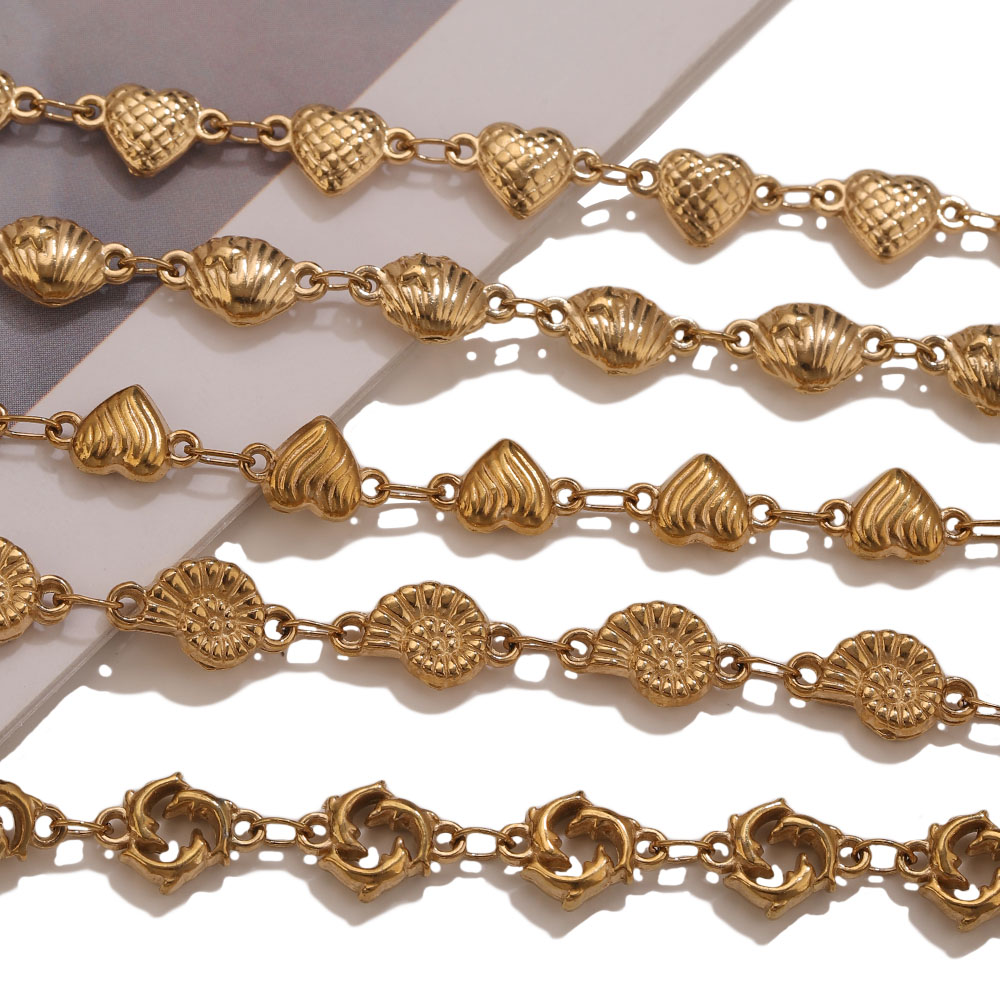 1M PVD Gold Stainless Steel He - Body Chain Jewelry recension och pris