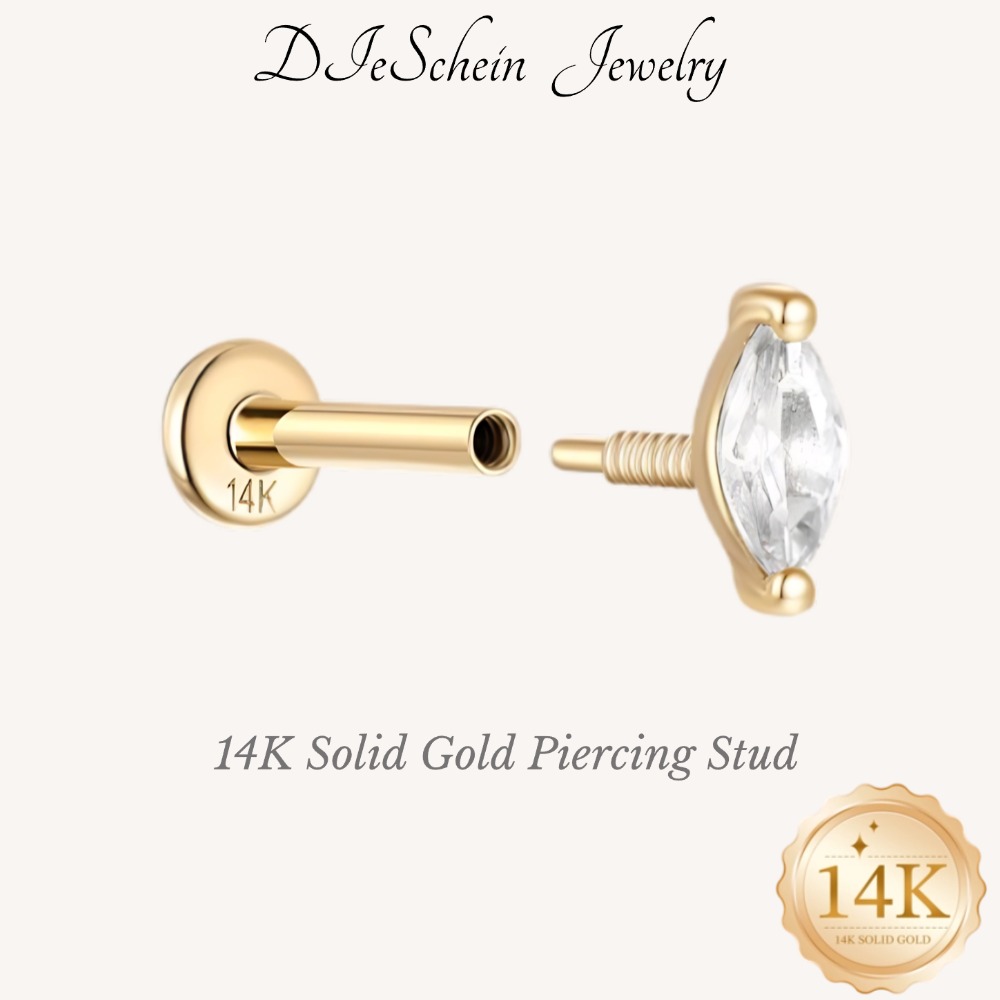 DIeSchein 14K Solid Gold Carti - Septum Clicker Ring recension och pris