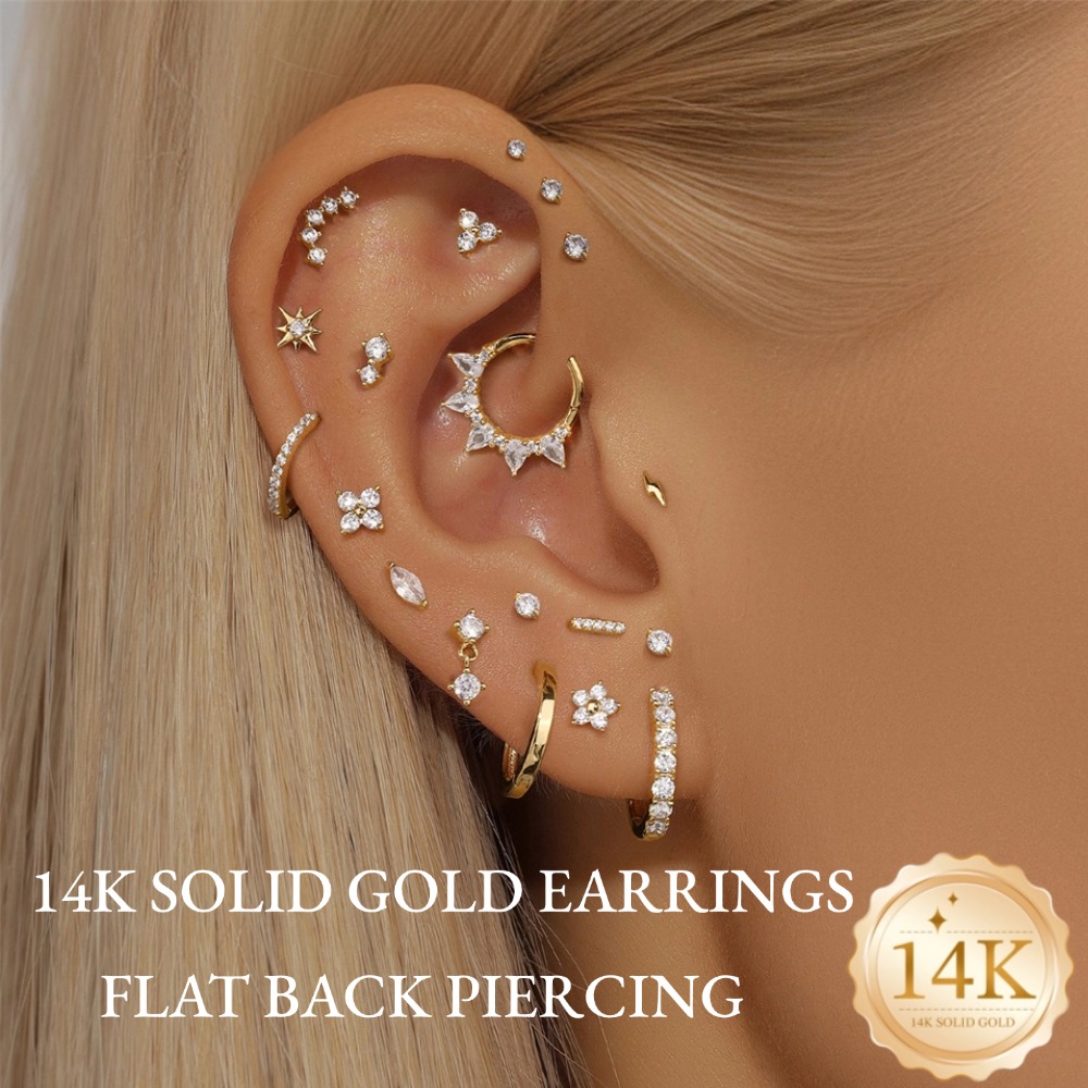 DIeSchein 14K Solid Gold Carti - Septum Clicker Ring recension och pris