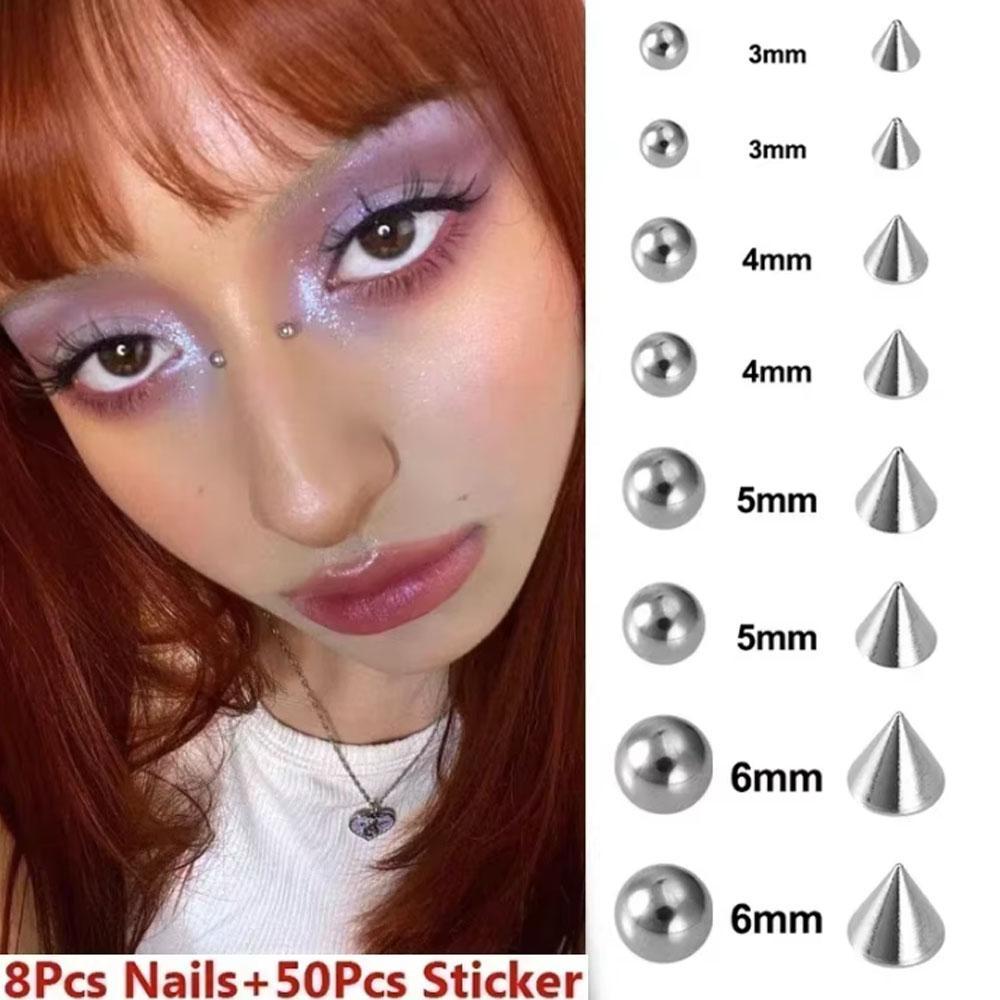 58-180pcs Set Non Piercing Lip - Body Jewelry Nose recension och pris