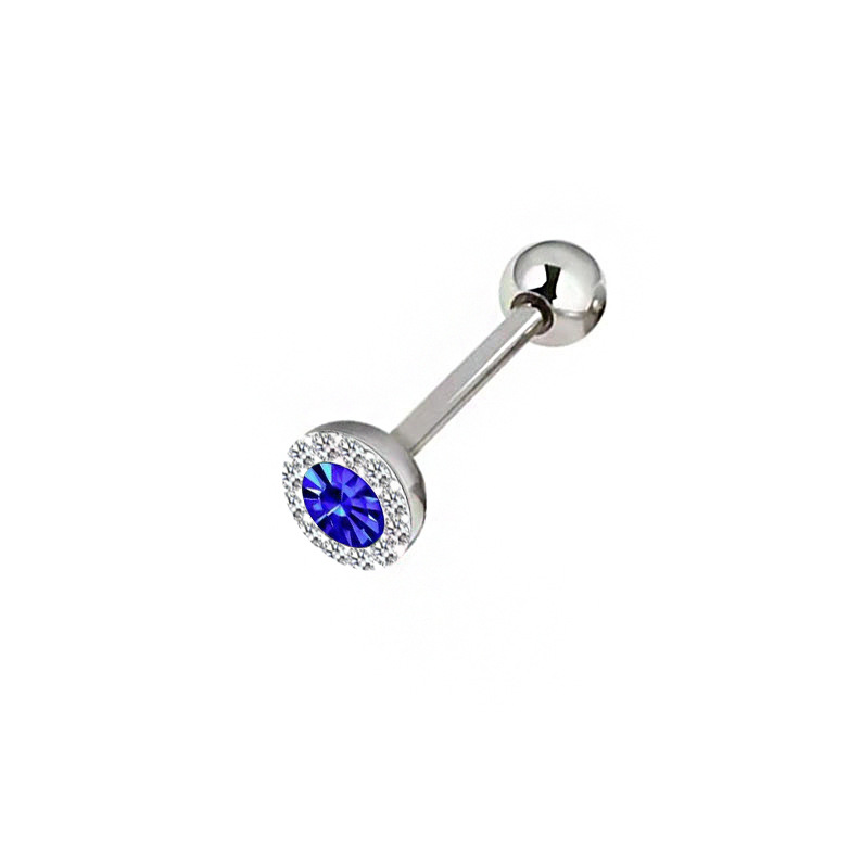 Trendy Round-Shape Clay-Paved  - Body Jewelry Plus recension och pris