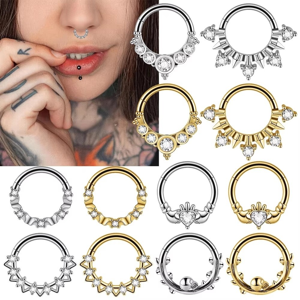 1PC Stainless Steel Septum Cli - Septum Clicker Ring recension och pris