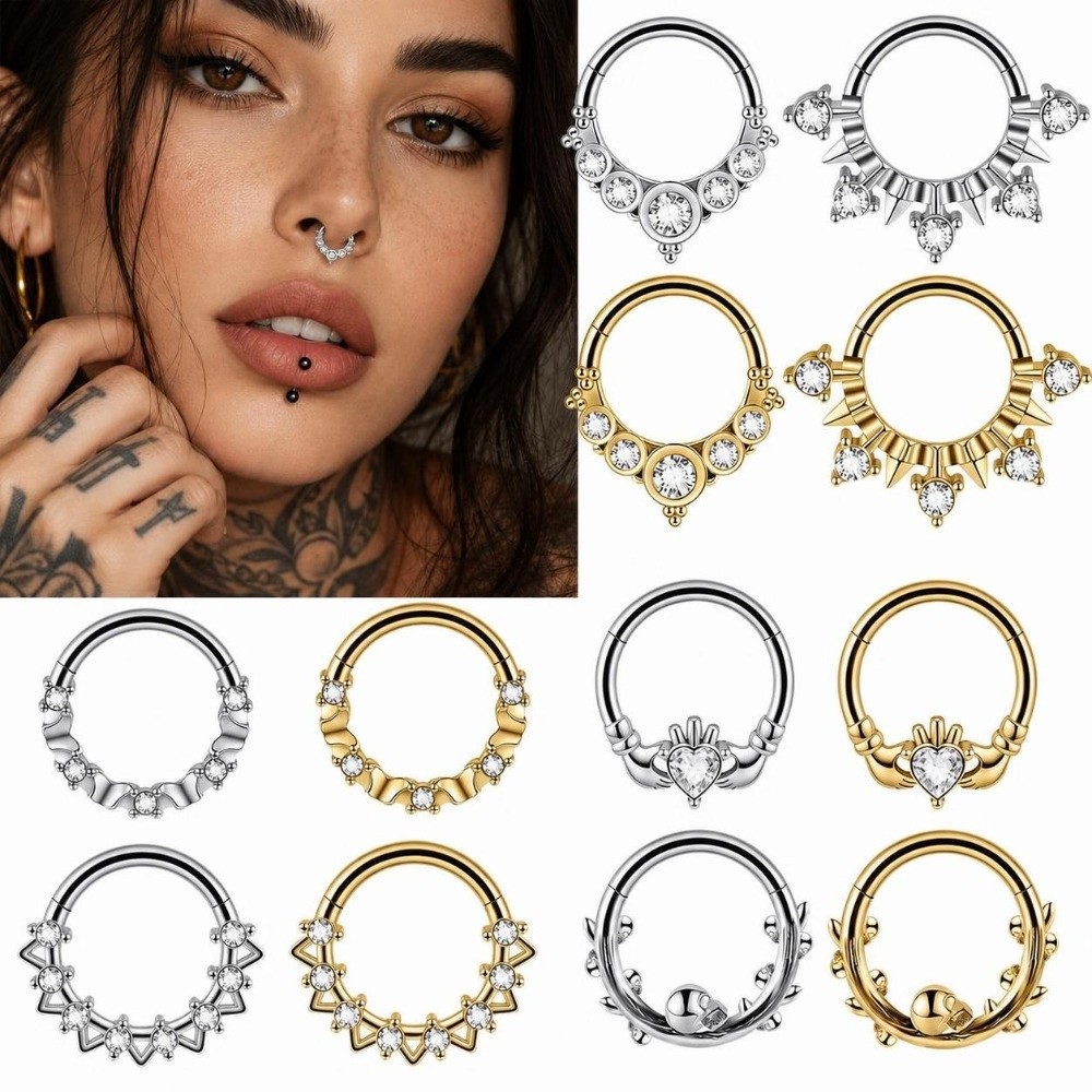 1PC Stainless Steel Septum Cli - Septum Clicker Ring recension och pris