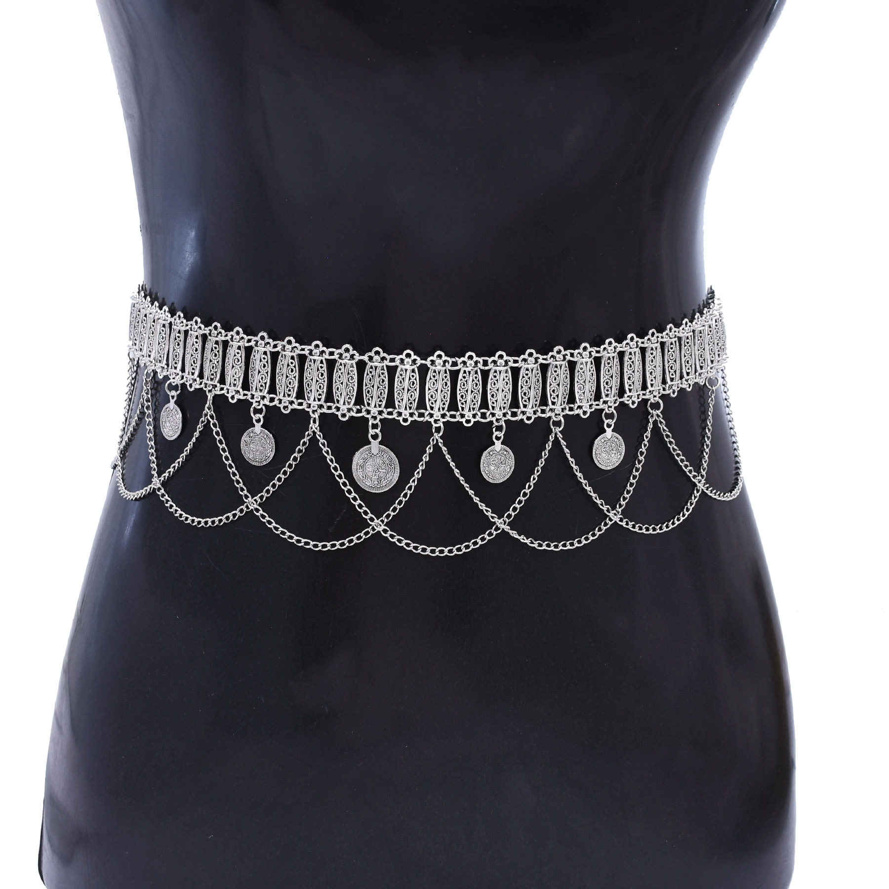 Niche Retro Design Silver Carv - Body Chain Jewelry recension och pris