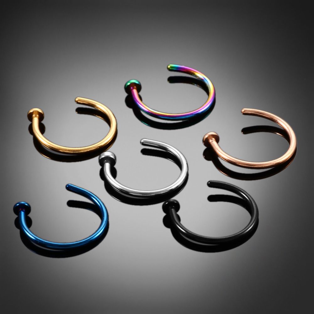 10 Pcs Thin Stainless Steel Fo - Body Jewelry Earrings recension och pris