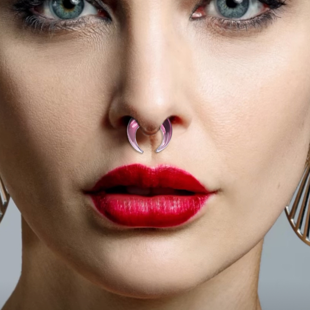 Doearko 1PCS Fashion Cozy Glas - Septum Clicker Ring recension och pris