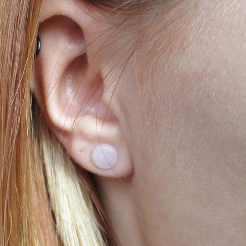 2Pc Pink Quartz Organic Stone  - Body Jewelry Plus recension och pris
