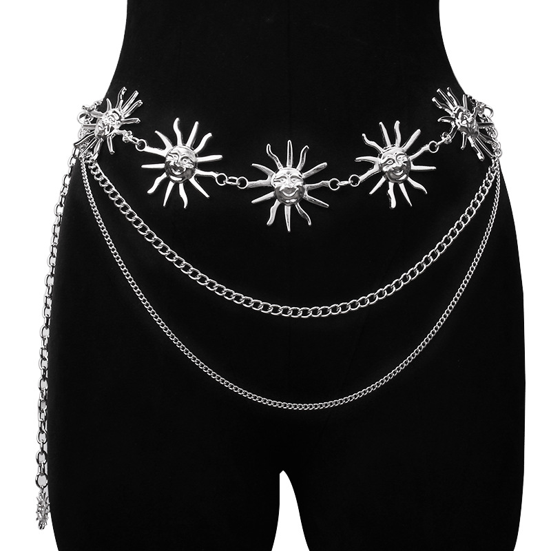 Chunky Multilayer Punk Gothic  - Body Chain Jewelry recension och pris