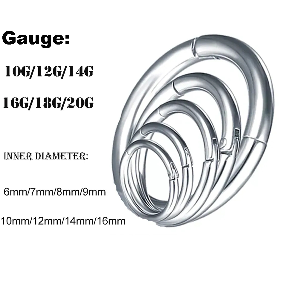 1PC G23 Titanium Hinged Segmen - Septum Clicker Ring recension och pris