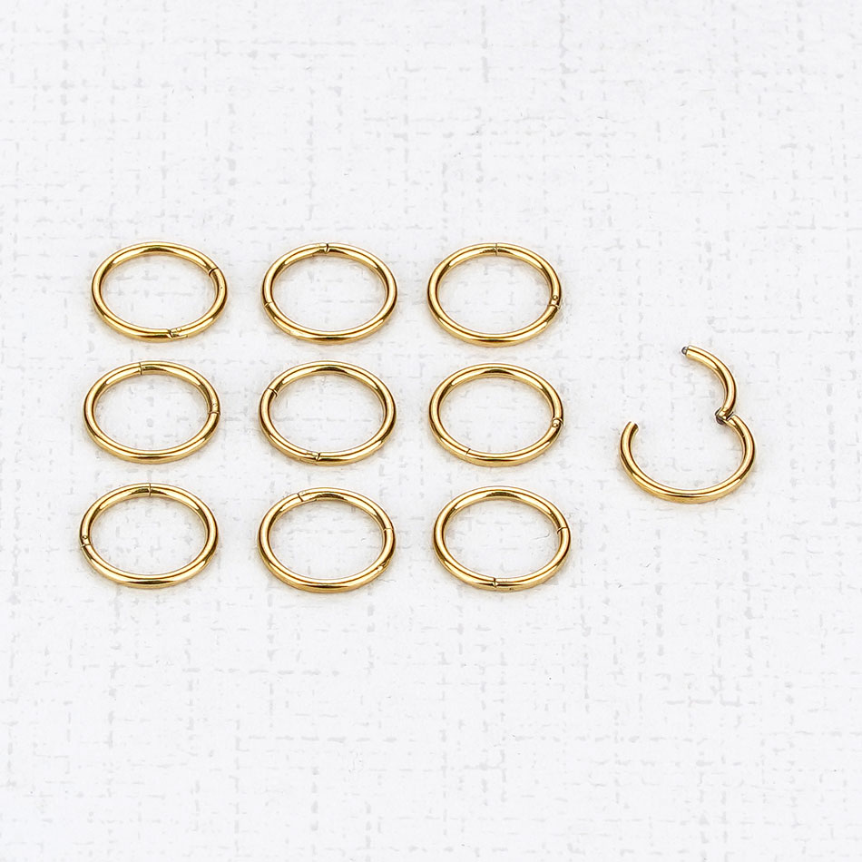 1PC G23 Titanium Hinged Segmen - Septum Clicker Ring recension och pris