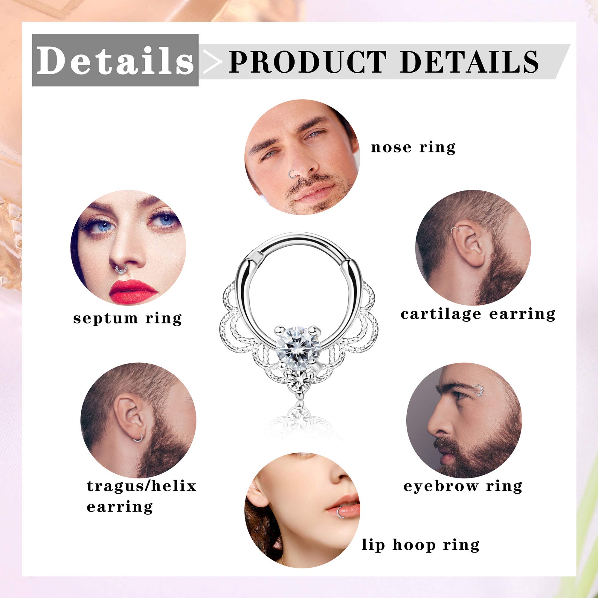 Drperfect 16G Septum Clicker R - Septum Clicker Ring recension och pris