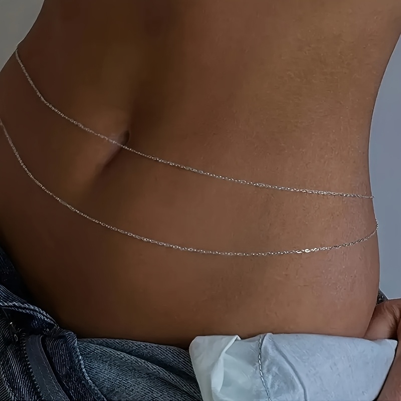 1Double-Layer Gold Metal Waist - Body Chain Jewelry recension och pris