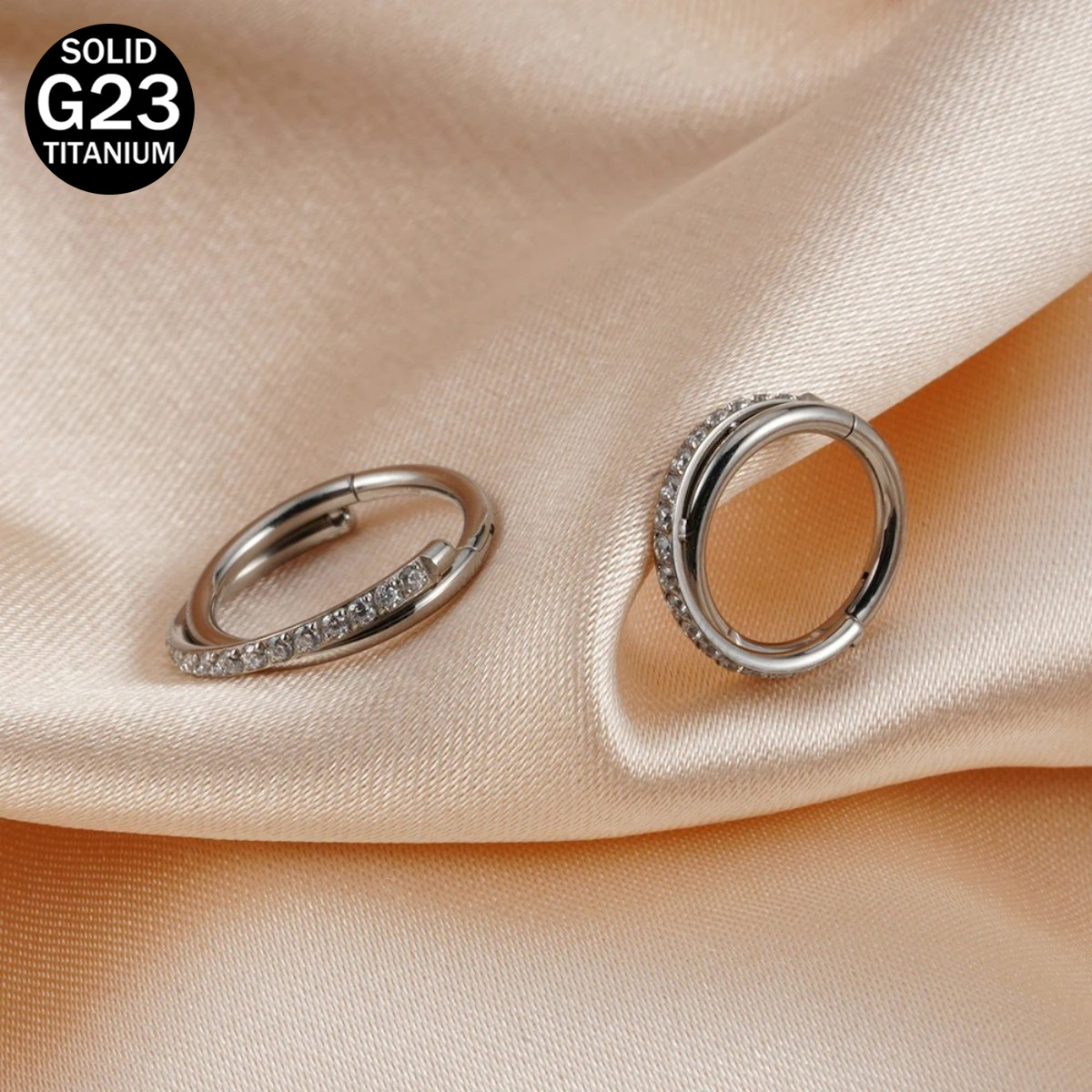 16G Implant Grade Titanium Hin - Septum Clicker Ring recension och pris