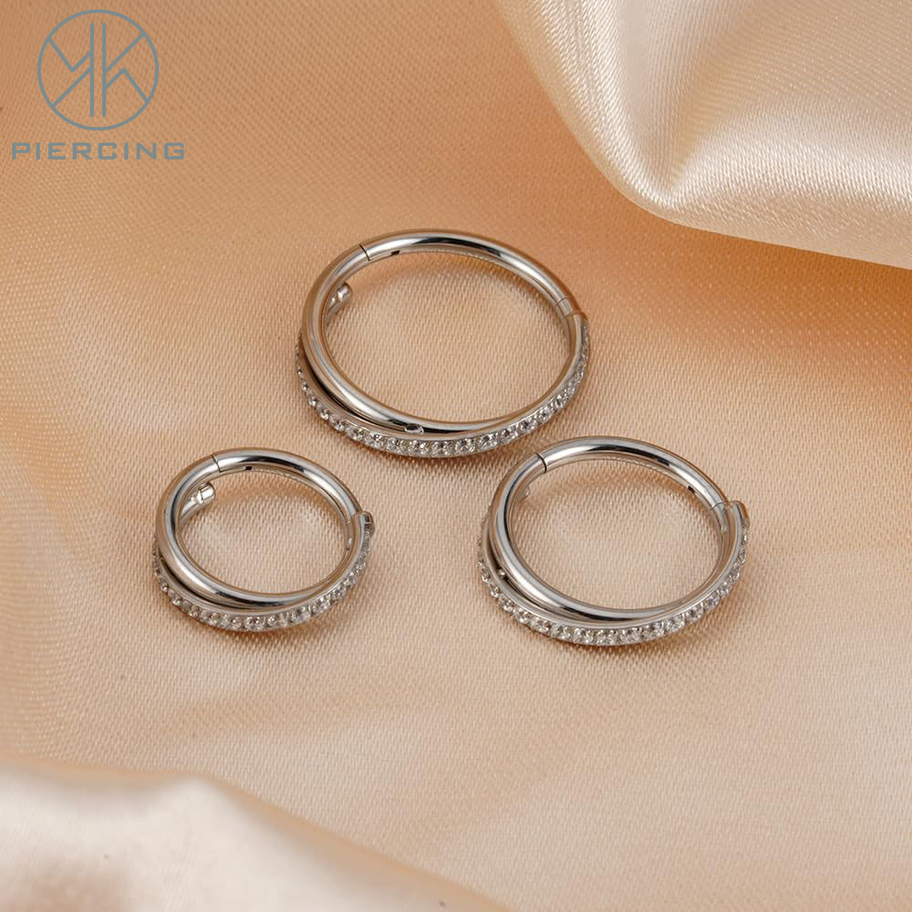 16G Implant Grade Titanium Hin - Septum Clicker Ring recension och pris