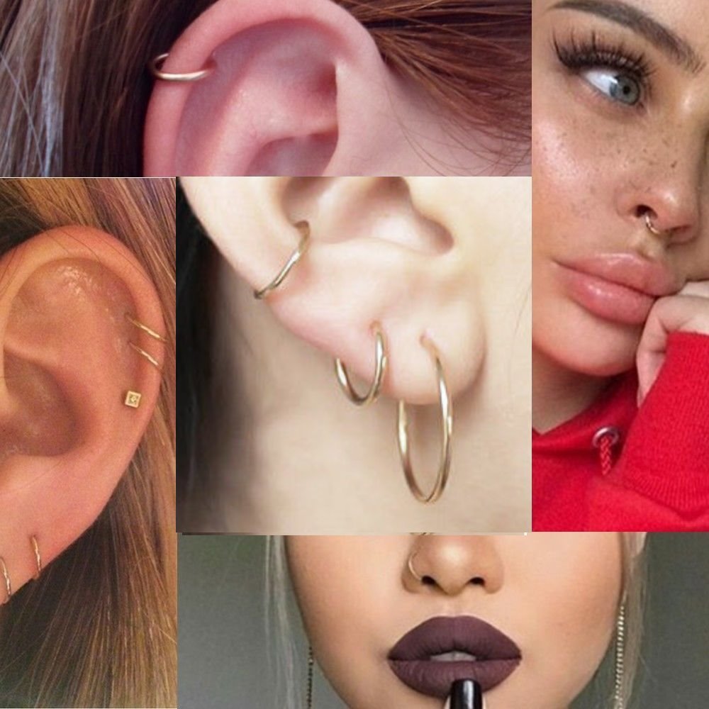 8Pcs Surgical Stainless Steel  - Septum Clicker Ring recension och pris