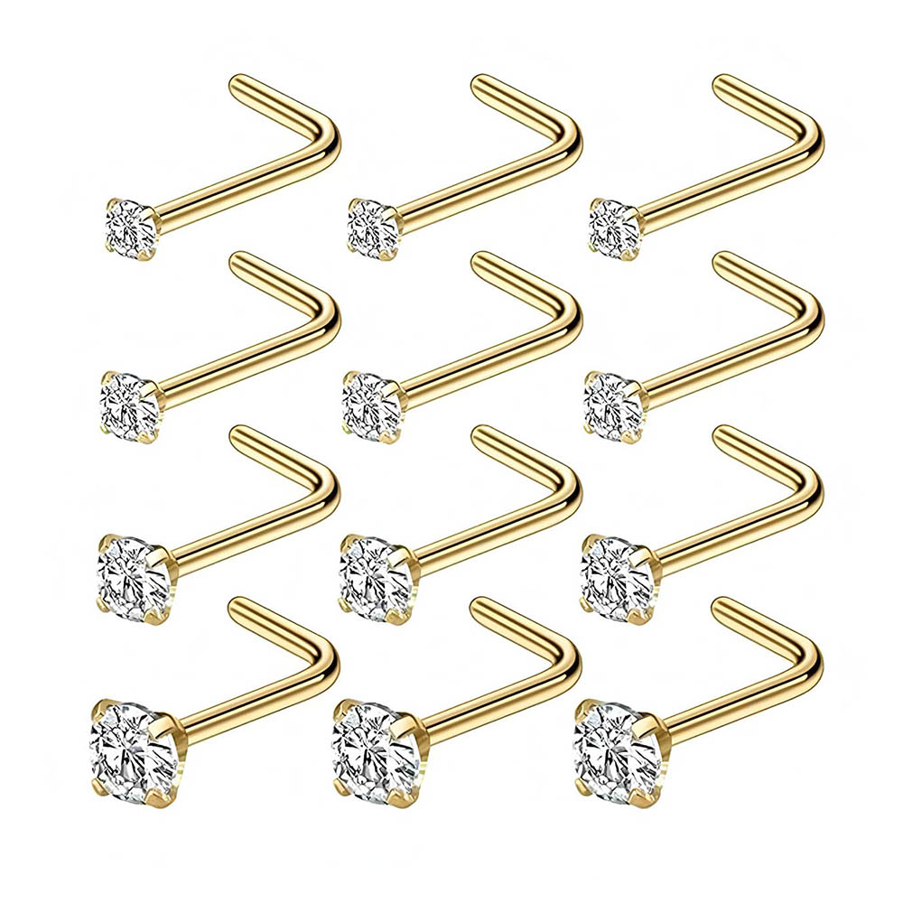 12-Piece Full Set 316L Hypoall - Body Jewelry Nose recension och pris