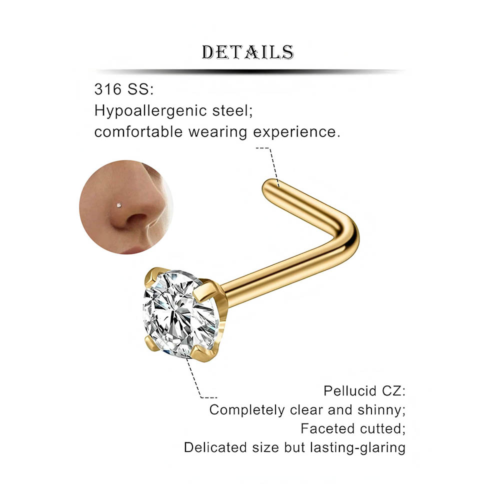 12-Piece Full Set 316L Hypoall - Body Jewelry Nose recension och pris
